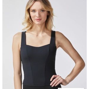 Michi Black Rocket Ribbed Tank